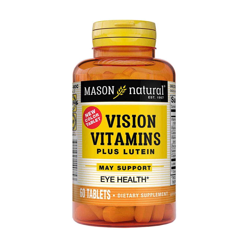 Вітаміни для очей із лютеїном Mason Natural Vision Vitamins Plus Lutein, 60 таблеток
