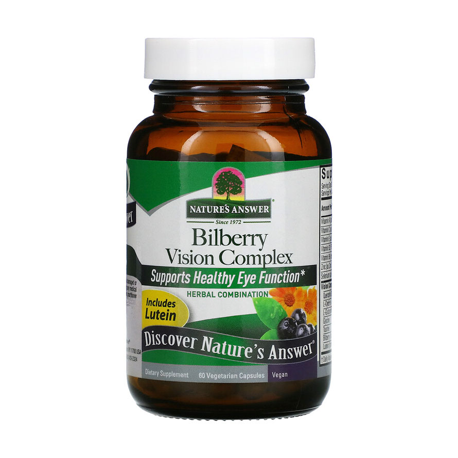 Вітаміни для зору Nature's Answer Bilberry Vision Complex, 60 капсул